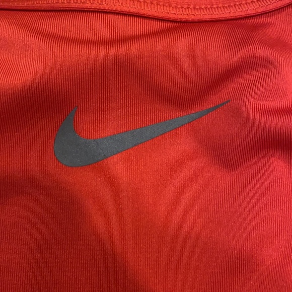 Nike Pro racer back sports bra red and gray - Picture 3 of 4